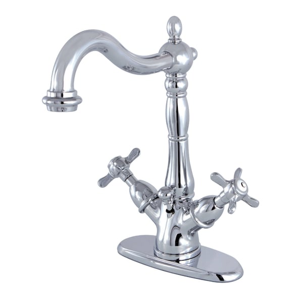 Essex 2-Handle Bathroom Faucet W/Brass Pop-Up & Cover Plate, Chrome